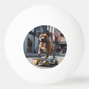 Staffy Skateboarder,  Ping Pong Ball
