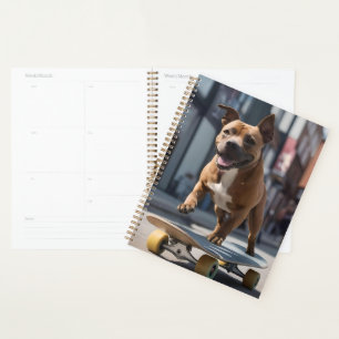 Staffy Skateboarder, Planner