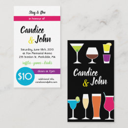 Stag and Doe Jack and Jill Tickets Bar Boissons