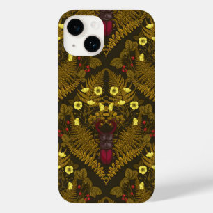 Stag beetle and ferns Case-Mate iPhone 14 case