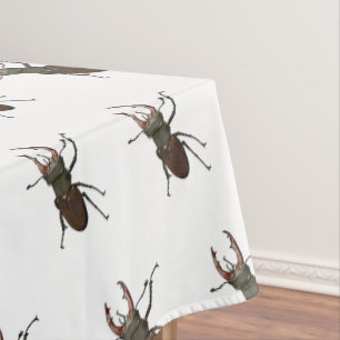 Stag beetle cartoon illustration tablecloth