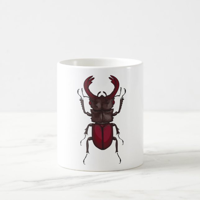 Stag beetle coffee mug (Center)