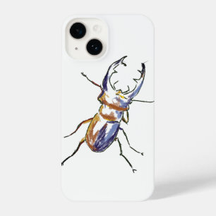 Stag Beetle Drawing iPhone 14 Case