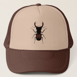 Stag beetle lucanus cervus trucker hat