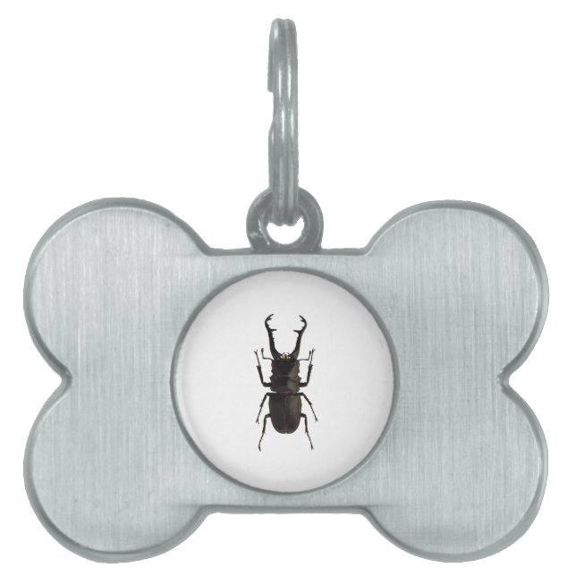 Stag Beetle Pet ID Tag (Front)