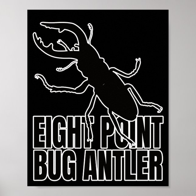 Stag Beetles Beetle Bugs Entomology Geek Poster (Front)