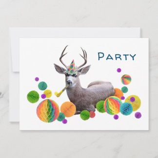 Stag Birthday Party Invitation