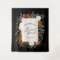 Stag black terracotta floral rustic bridal brunch
