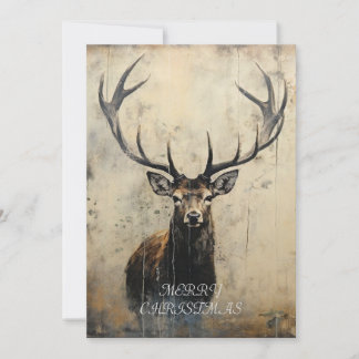 Stag Christmas Card