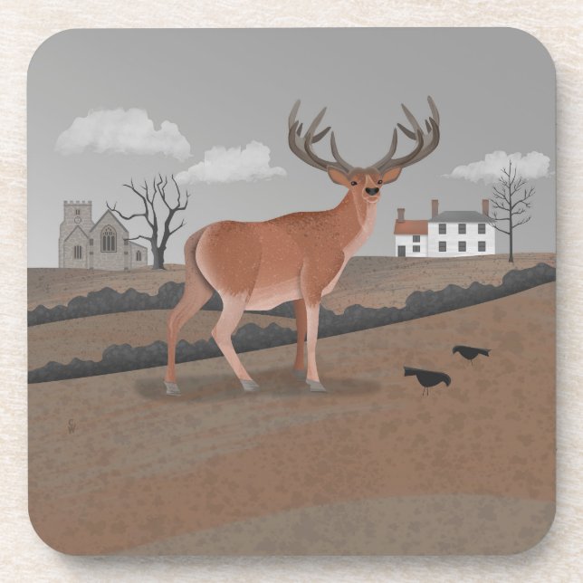 Stag Coaster (Front)