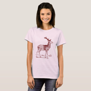 Stag - Dark Red T-Shirt