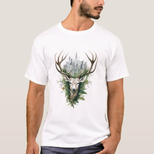 Stag Deer Animal Beauty Nature Wildlife Discovery T-Shirt