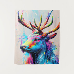 Stag Deer Animal Discovery Adventure Nature Planet Tapestry