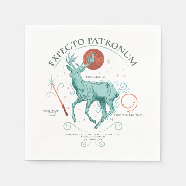 Stag Expecto Patronum Graphic Napkin (Front)