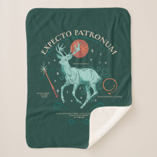 Stag Expecto Patronum Graphic Sherpa Blanket