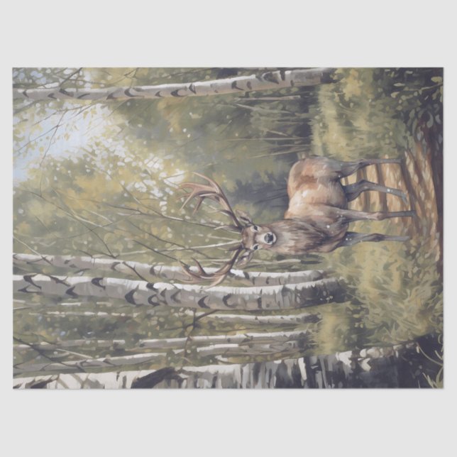 Stag Forest Tissue Paper (Front)