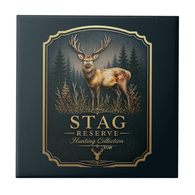 STAG – HUNTING COLLECTION  TILE (Front)