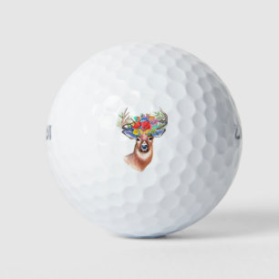 Stag in Colours Golf Balls