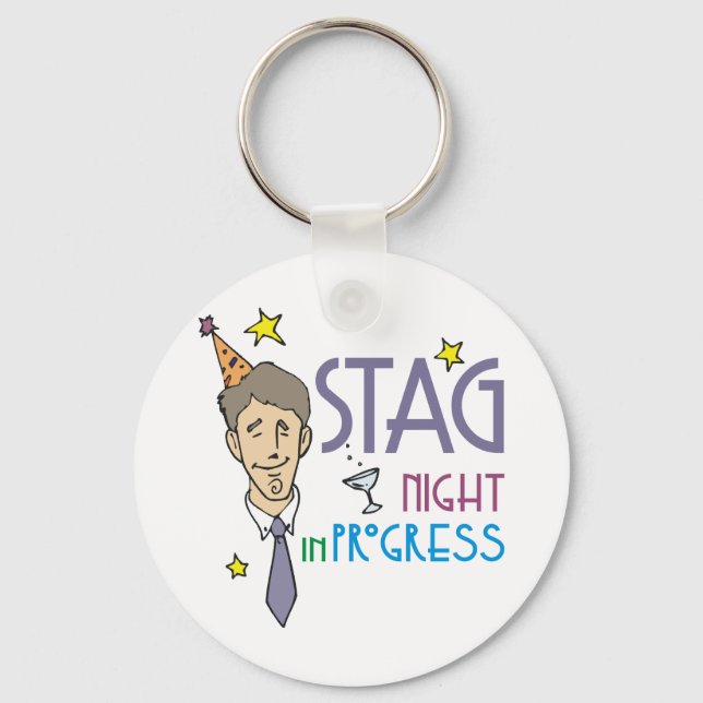 Stag Night Favours Keychain (Front)
