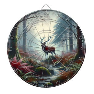 Stag Oil Painting Dartboard