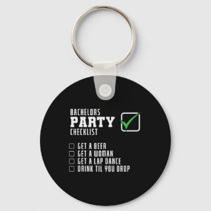 Stag Party Checklist  Keychain