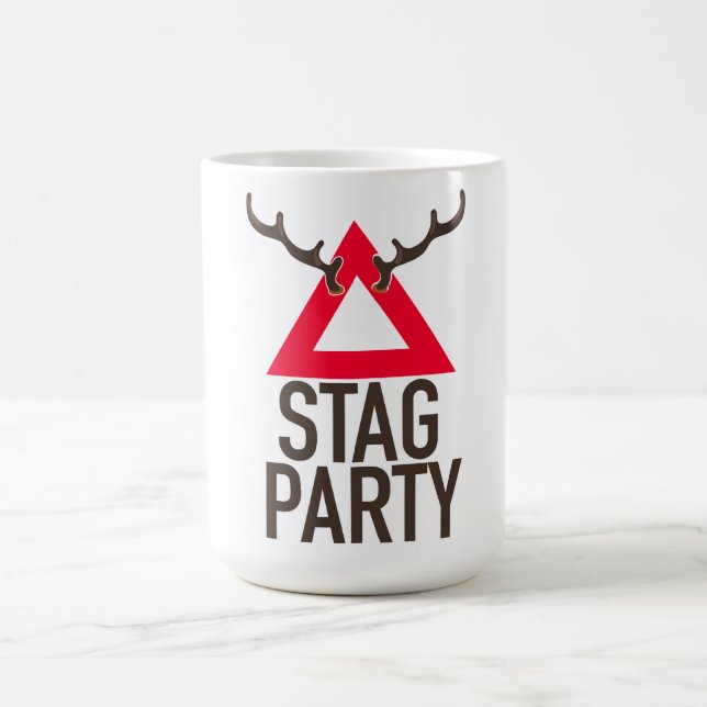 Stag party logo magic mug (Center)