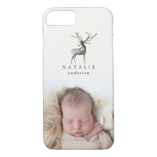 Stag reindeer personalized photo winter Case-Mate iPhone case