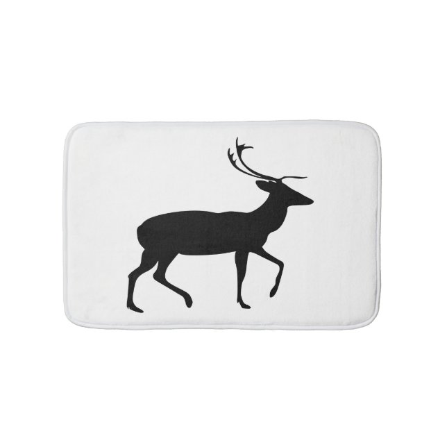 Stag Silhouette Bath Mat (Front)