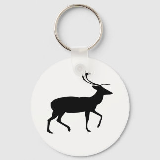 Stag Silhouette Keychain