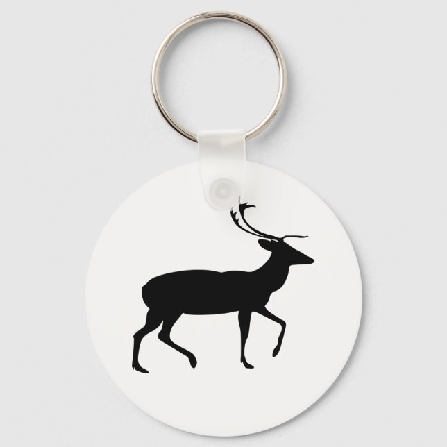 Stag Silhouette Keychain (Front)