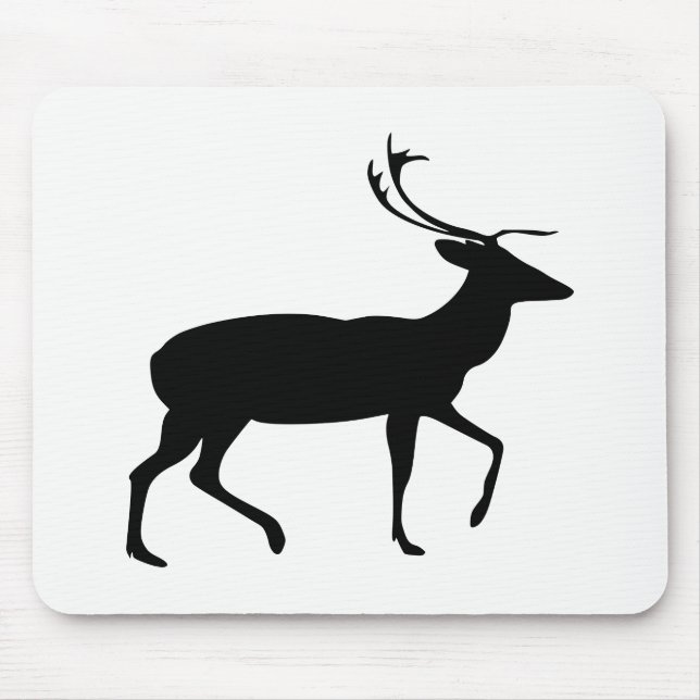 Stag Silhouette Mouse Pad (Front)