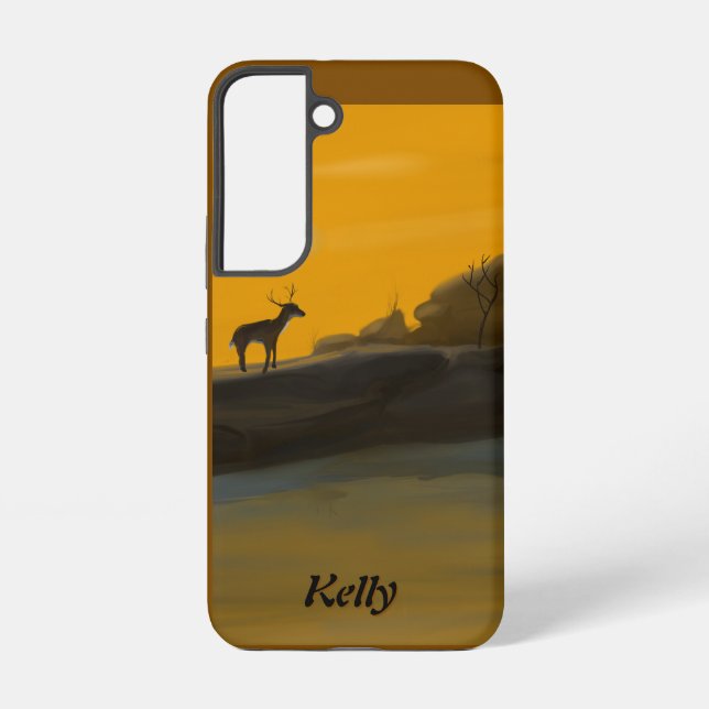 Stag, Splendour Personalized Samsung Cover (Back)