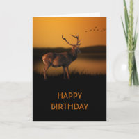 Stag Sunrise Misty Morning Deer Personalized