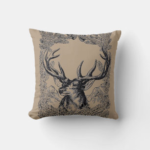 Stag Throw Pillow