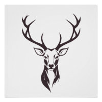 Stag Vector Art Animal Modern Urban City Graphic