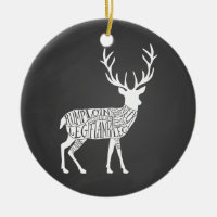 stag venison deer elk game hunt butcher meat cuts