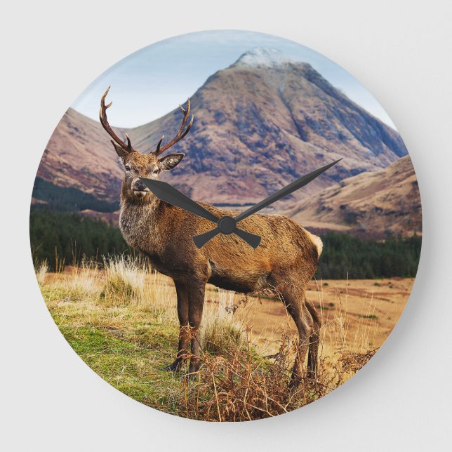 Stag Wall Clock (Front)