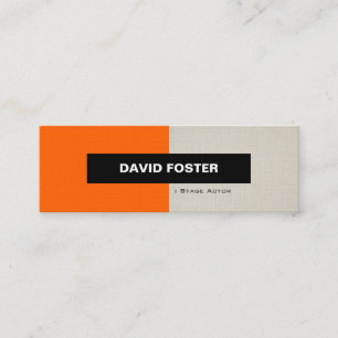 Stage Actor - Simple Elegant Stylish Mini Business Card