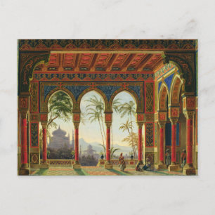 Stage design for the opera 'Ruslan and Lyudmila' Postcard
