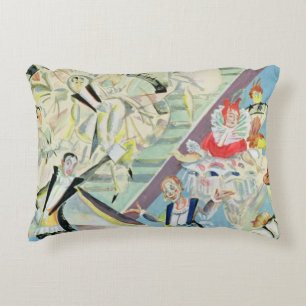 Stage design for the operetta decorative pillow