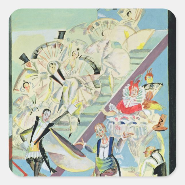 Stage design for the operetta square sticker (Front)