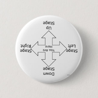 Stage Directions 2 Inch Round Button