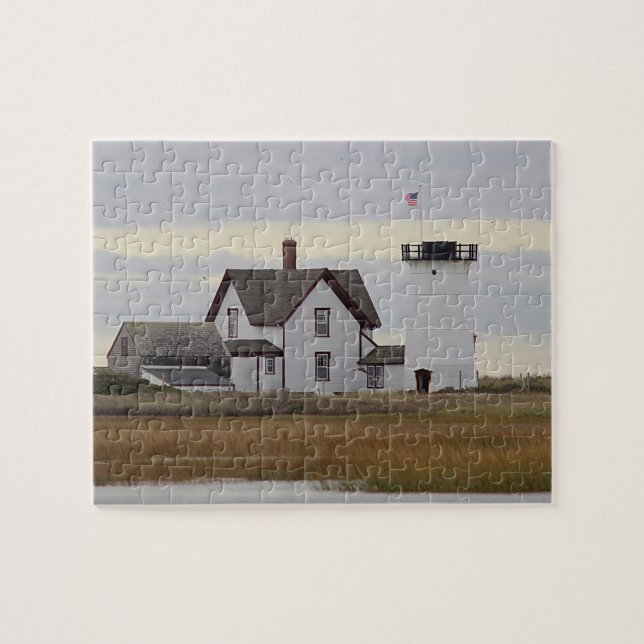 Stage Harbour Lighthouse Jigsaw Puzzle (Horizontal)