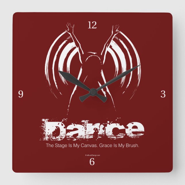 Stage Is My Canvas (Dance) Square Wall Clock (Front)