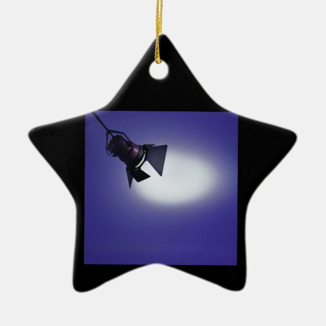 Stage Light Ceramic Ornament (Front)