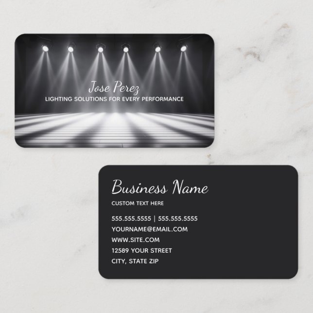 Stage Lighting Business Card (Front/Back)