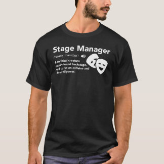Stage Manager Definition retro T-Shirt