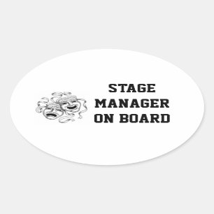 Stage Manager On Board Sticker