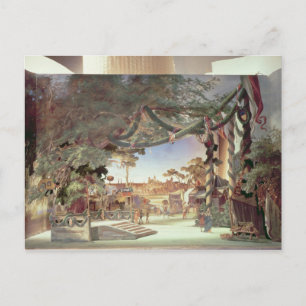 Stage model for the opera 'Die Meistersinger Postcard