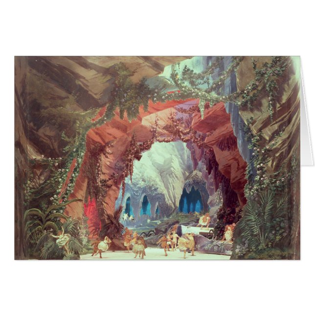 Stage model for the opera 'Tannhauser' (Front Horizontal)